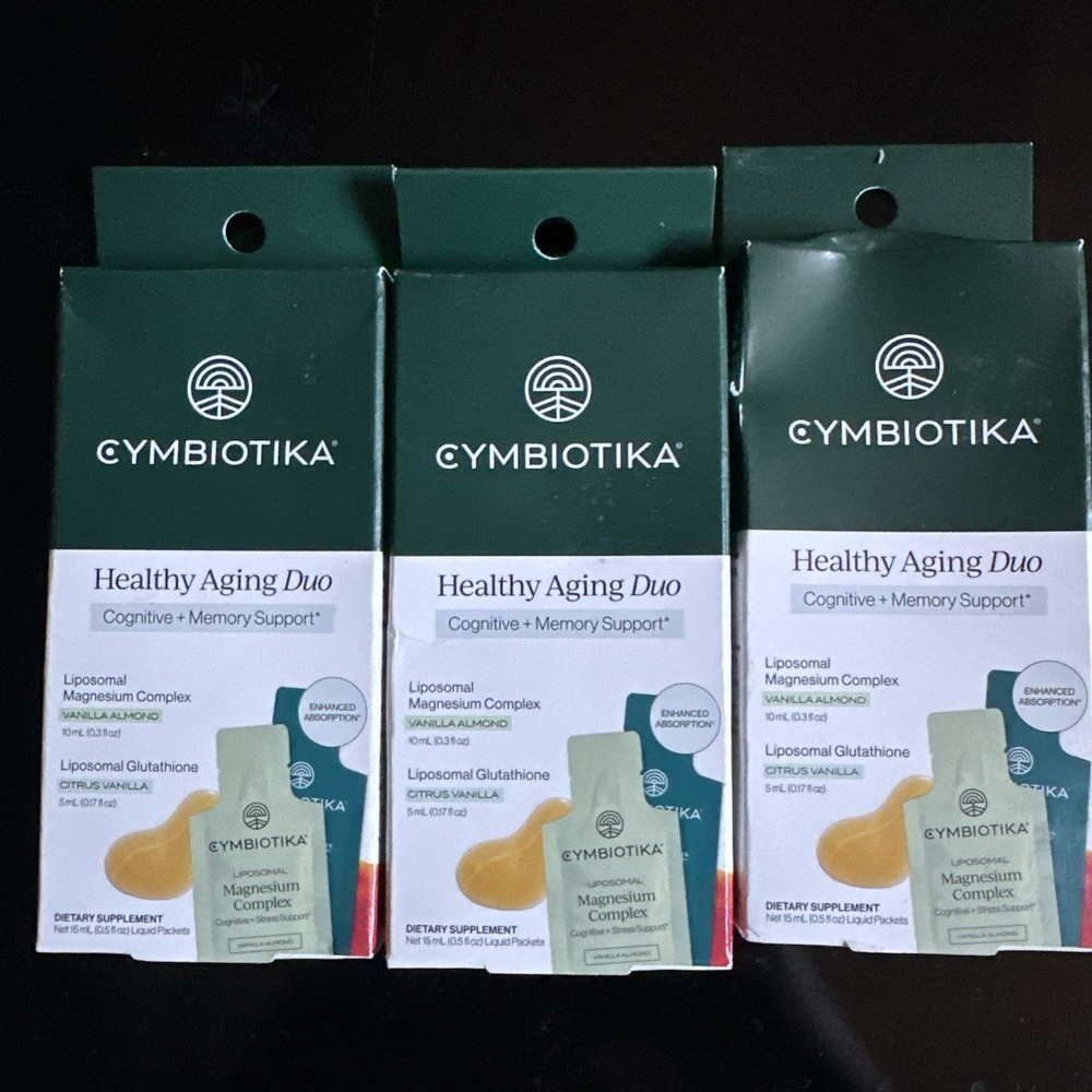 3 Set Cymbiotika - Healthy Aging Duo - Cognitive & Memory Support - Exp 09/26
